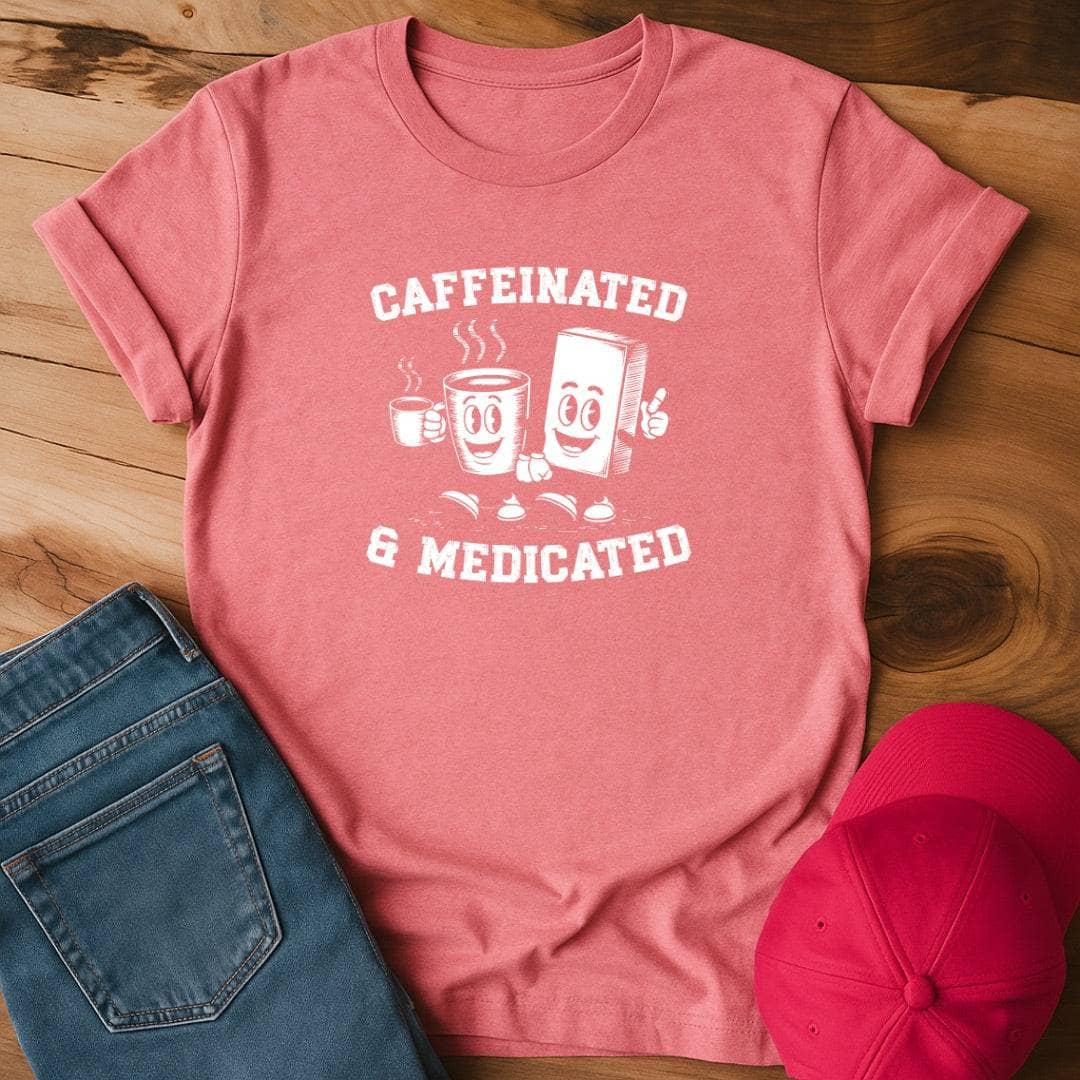 Caffeinated and Medicated  T-Shirt