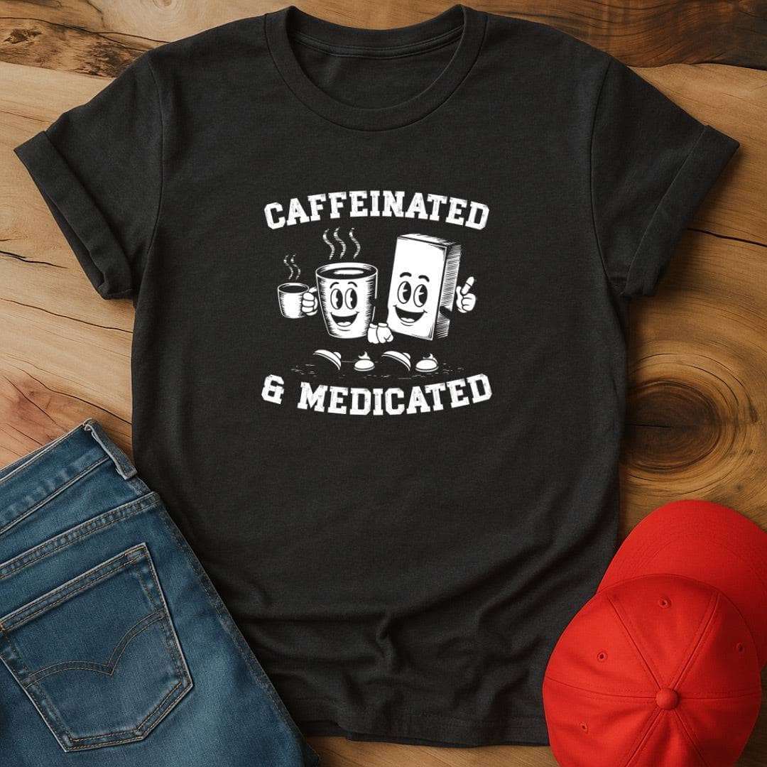 Caffeinated and Medicated  T-Shirt