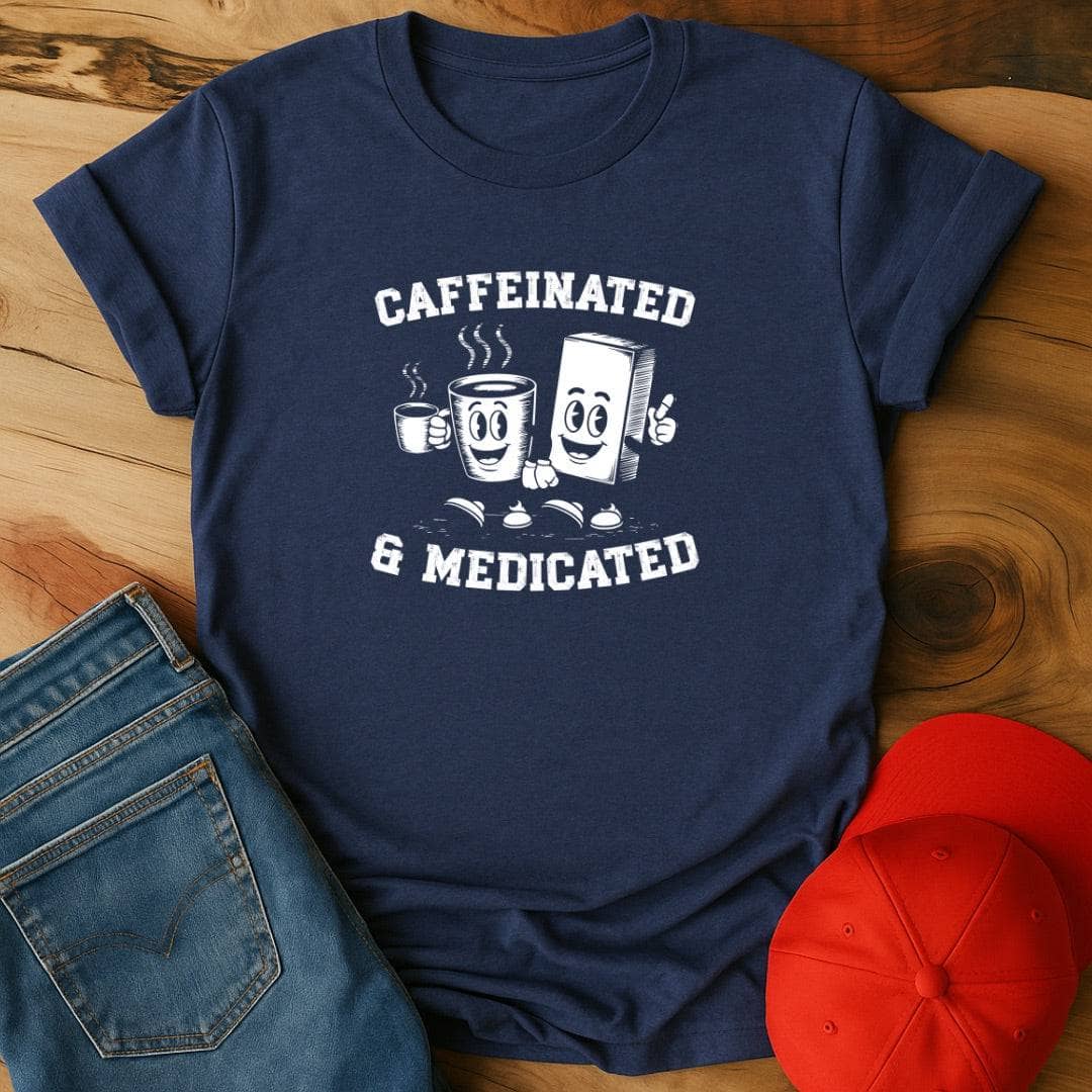 Caffeinated and Medicated  T-Shirt