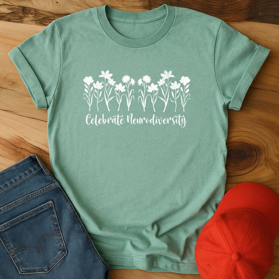 Celebrate Neurodiversity Flowers - Blooming Weirdly and Proudly