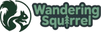 Logo of Wandering Squirrel with a stylized squirrel and text.