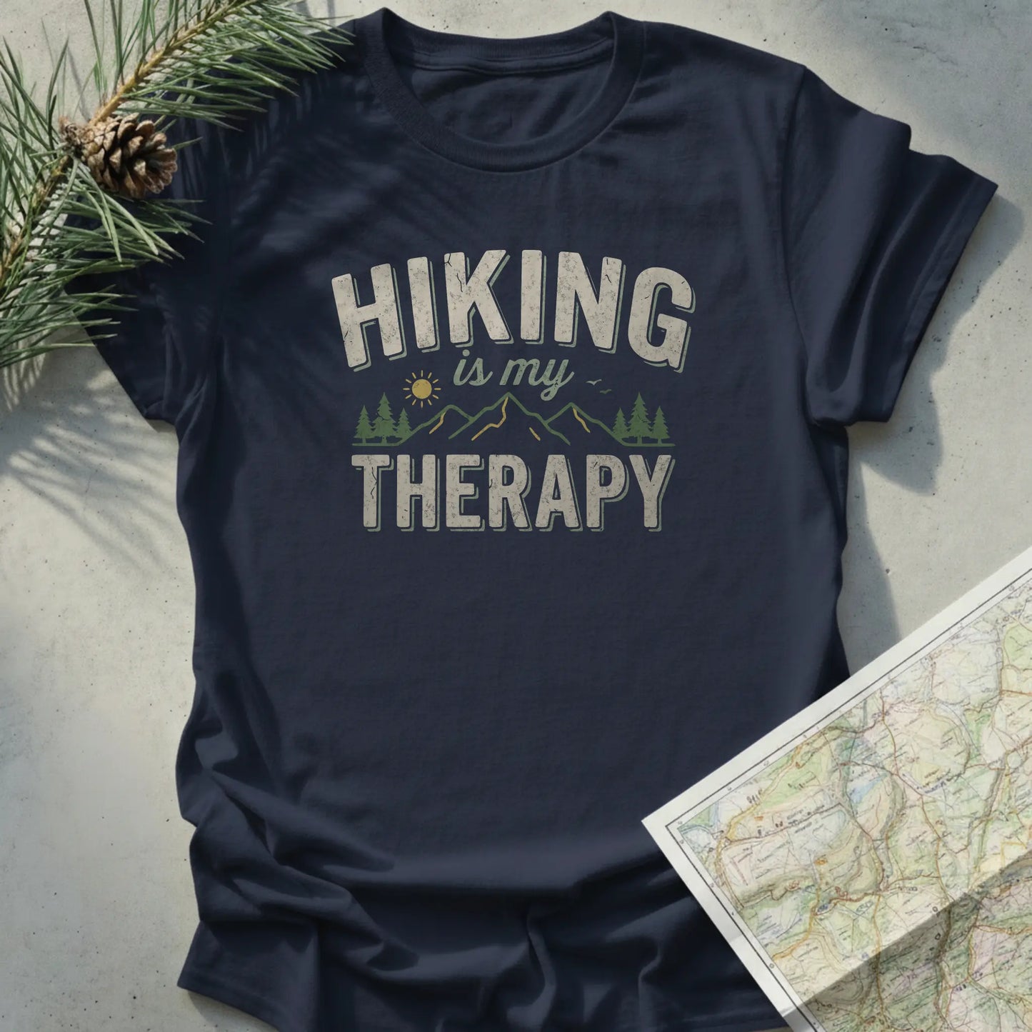 Hiking Is My Therapy - Dark Edition