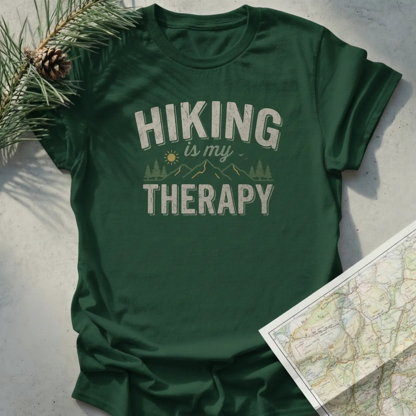 Hiking Is My Therapy - Dark Edition
