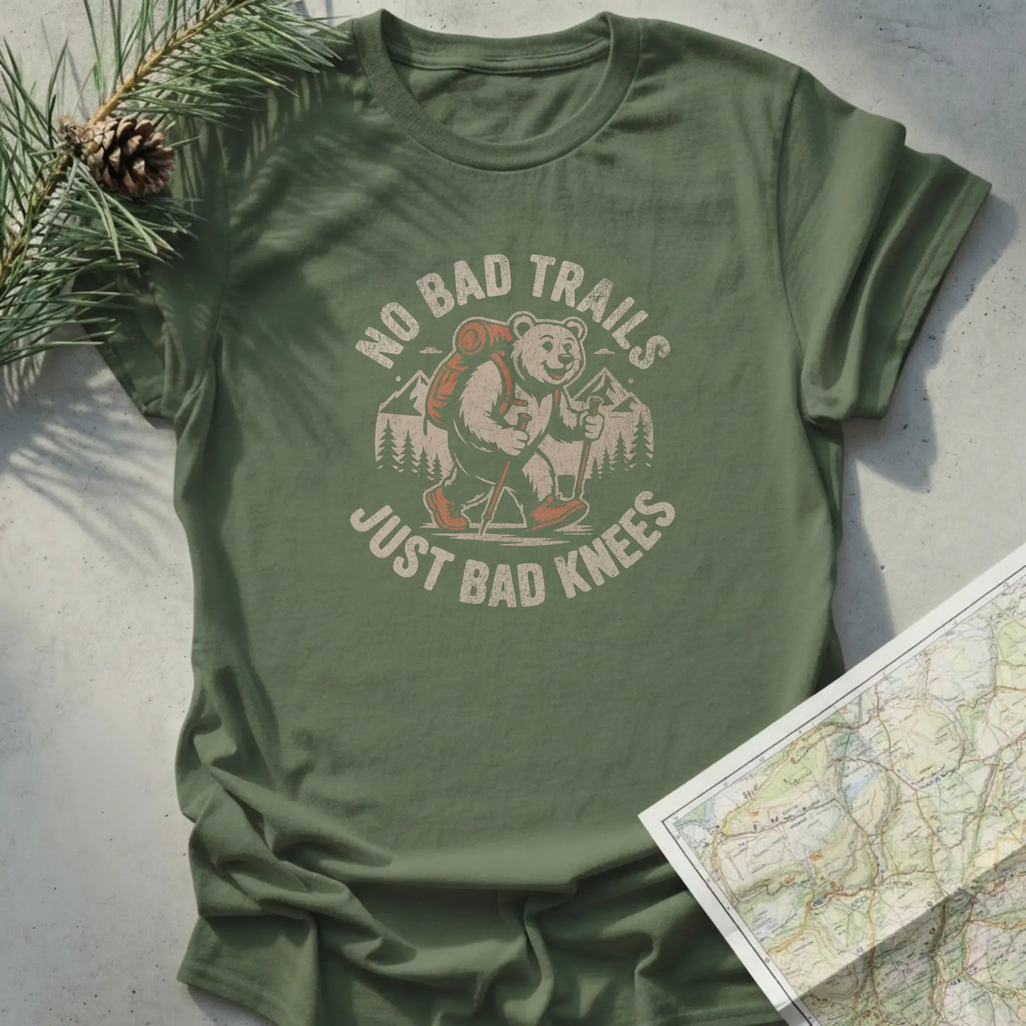 No Bad Trails Just Bad Knees - Dark Edition