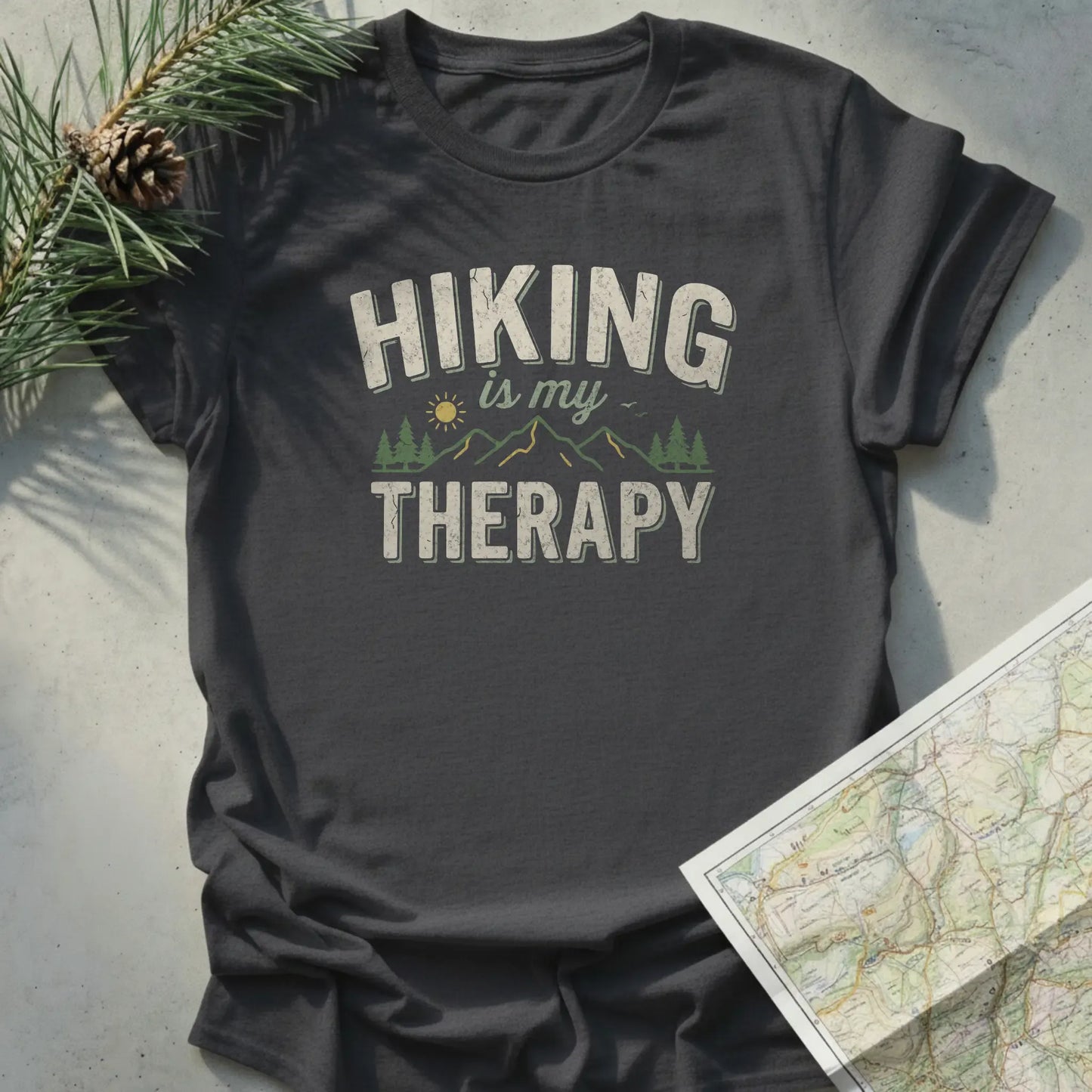Hiking Is My Therapy - Dark Edition
